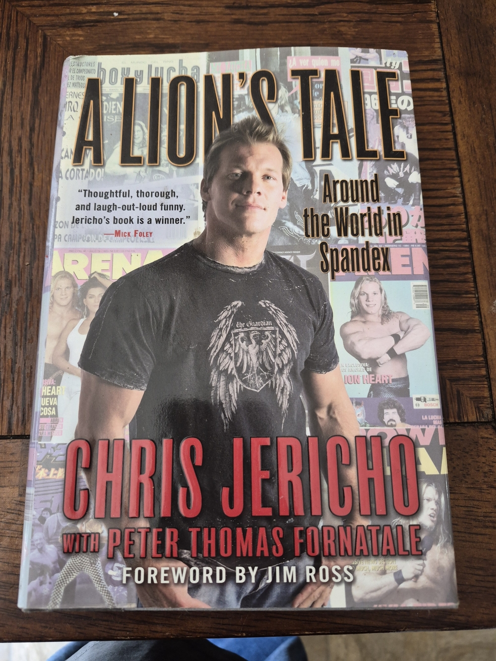 Chris Jericho "A Lion's Tale" Hardcover Book - Black
